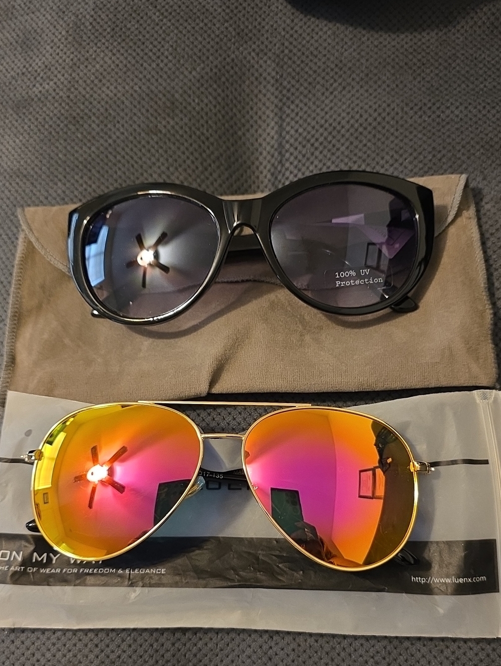 BUNDLE OF 2 PAIRS OF SUNGLASSES